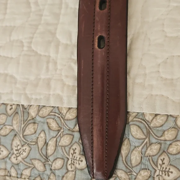 Genuine Leather Vintage Men's Brown Belt Size 36 - Picture 7 of 13